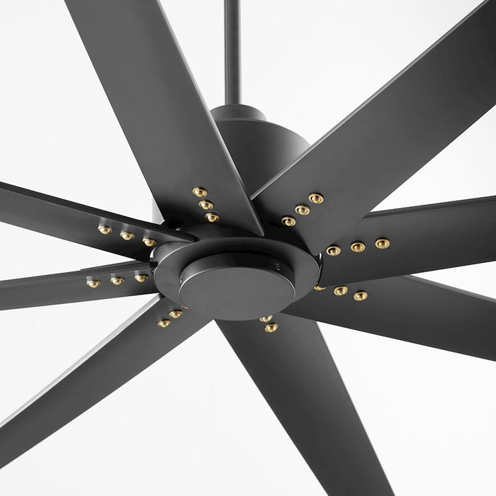 Oxygen Lighting Fleet 8 Blade 72" Fan, Black/Black Blades