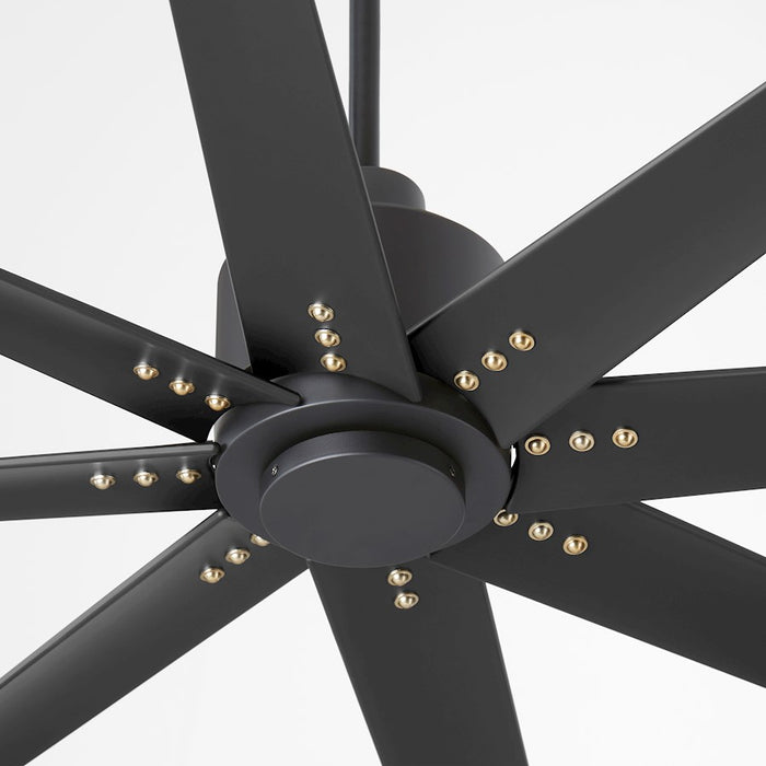 Oxygen Lighting Fleet 8 Bladde 56" Fan, Black/Black Blades