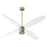 Oxygen Lighting Samaran 60" Ceiling Fan, Aged Brass/Clear - 3-116-40