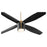 Oxygen Lighting Samaran 60" Ceiling Fan, Aged Brass/Black Blades