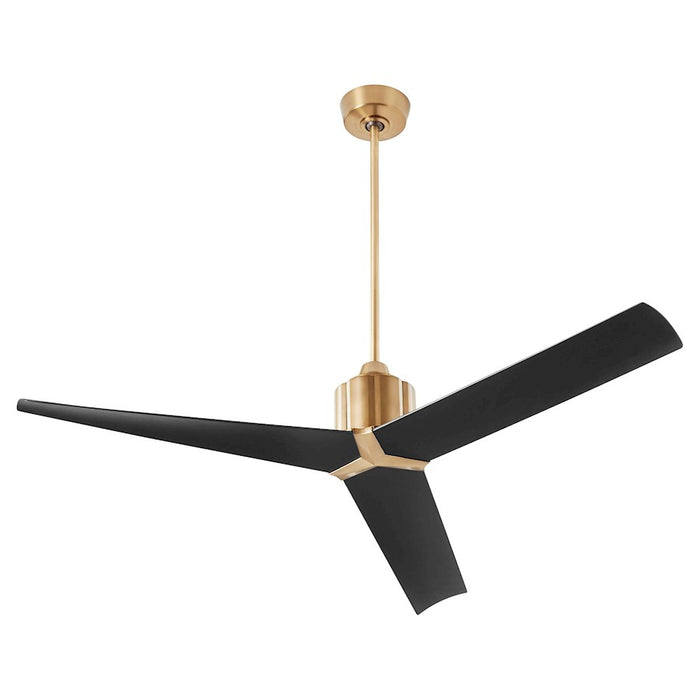 Oxygen Lighting Strato 60" Ceiling Fan, Aged Brass/Black - 3-117-415