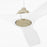 Oxygen Lighting Avalon 52" Ceiling Fan, Aged Brass/White Blades