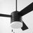 Oxygen Lighting Allegro 3 Blade Ceiling Fan, Black