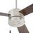 Oxygen Lighting Allegro 3 Blade Ceiling Fan, Satin Nickel/Silver