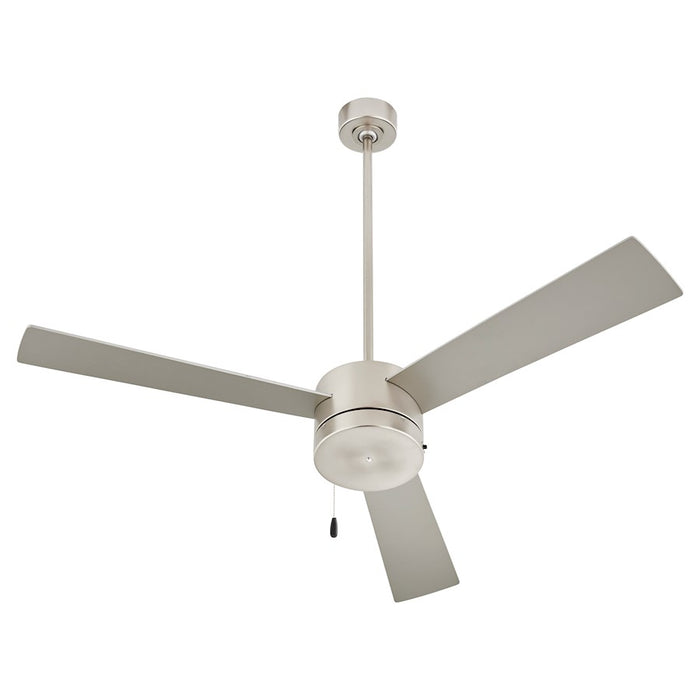 Oxygen Lighting Allegro 3 Blade Ceiling Fan, Satin Nickel/Silver