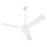 Oxygen Lighting Allegro 3 Blade Ceiling Fan, White - 3-119-6