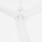 Oxygen Lighting Mecca 72" Ceiling Fan, White