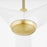 Oxygen Lighting Ridley 58" Ceiling Fan, Aged Brass/White Blades