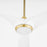 Oxygen Lighting Ridley 58" Ceiling Fan, Aged Brass/White Blades