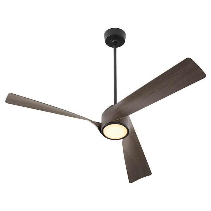 Oxygen Lighting Heyday 1 Light 3 Blade 56" Ceiling Fan, Black