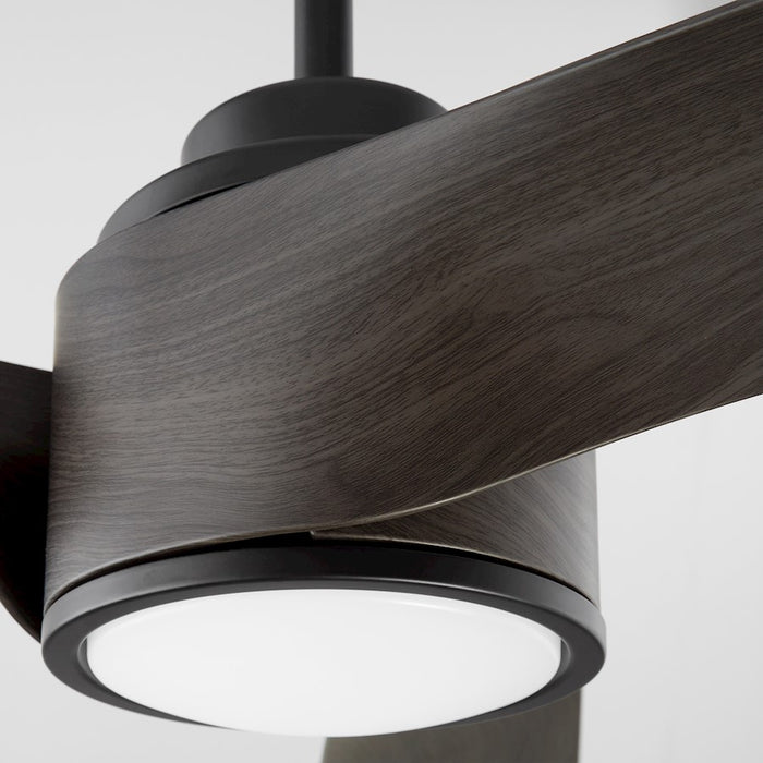 Oxygen Lighting Heyday 1 Light 3 Blade 56" Ceiling Fan, Black