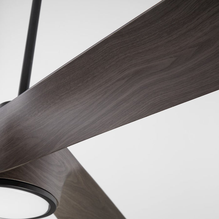 Oxygen Lighting Heyday 1 Light 3 Blade 56" Ceiling Fan, Black