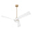 Oxygen Lighting Heyday 1 Light 3 Blade 56" Ceiling Fan, White - 3-125-40