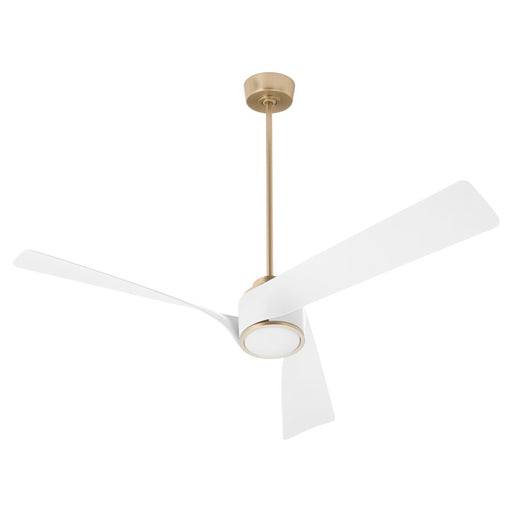 Oxygen Lighting Heyday 1 Light 3 Blade 56" Ceiling Fan, White - 3-125-40