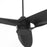 Oxygen Lighting Xega 1 Light 3 Blade 60" Ceiling Fan, Black