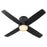 Oxygen Lighting Oslo Hugger 44" Ceiling Fan, Black