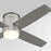 Oxygen Lighting Oslo Hugger 44" Ceiling Fan, Satin Nickel