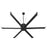 Oxygen Lighting Enorme 78" Ceiling Fan, Black