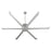 Oxygen Lighting Enorme 78" Ceiling Fan, Classic Nickel - 3-129-23
