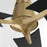 Oxygen Lighting Halcyon 56" 3Bld Fan, Aged Brass