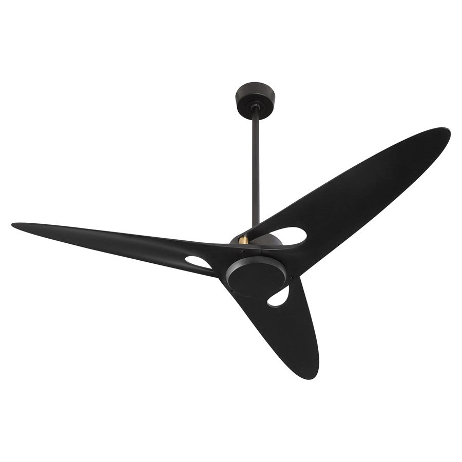 Oxygen Lighting Apogee 3Bld 60" Fan, Black - 3-132-15