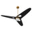 Oxygen Lighting Apogee 3Bld 60" Fan, Aged Brass - 3-132-40