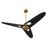 Oxygen Lighting Apogee 3Bld 60" Fan, Aged Brass
