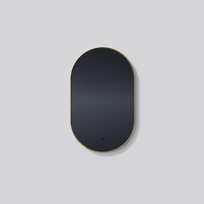 Oxygen Lighting Argo 22X48 Capsule LED Mirror, Black