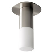 Oxygen Lighting Pilar Sm Glass 2700K Ceiling Mount, Satin Nickel - 3-308-27124