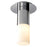 Oxygen Lighting Pilar Sm Glass 3500K Ceiling Mount, Pol Nickel