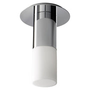Oxygen Lighting Pilar Sm Glass 4000K Ceiling Mount, Pol Nickel - 3-308-40120