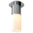 Oxygen Lighting Pilar Lg Glass 3500K Ceiling Mount, Pol Nickel