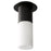 Oxygen Lighting Pilar Lg Glass 4000K Ceiling Mount, Black - 3-309-40115