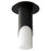 Oxygen Lighting Ellipse Sm Glass 2700K Ceiling Mount, Black - 3-353-27115