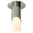 Oxygen Lighting Ellipse Sm Glass 2700K Ceiling Mount, Pol Nickel