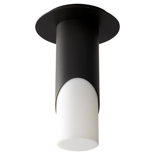 Oxygen Lighting Ellipse Sm Acrylic 2700K Ceiling Mount, Black - 3-353-27215