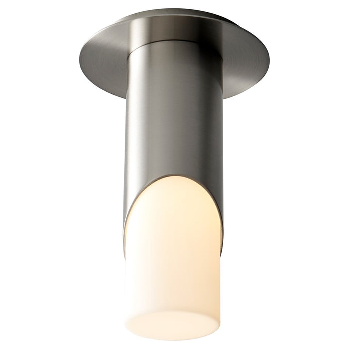 Oxygen Lighting Ellipse Sm Acrylic 3500K Ceiling Mount, Nickel