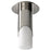 Oxygen Lighting Ellipse Sm Glass 4000K Ceiling Mount, Pol Nickel - 3-353-40120