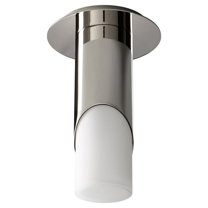 Oxygen Lighting Ellipse Sm Glass 4000K Ceiling Mount, Pol Nickel - 3-353-40120