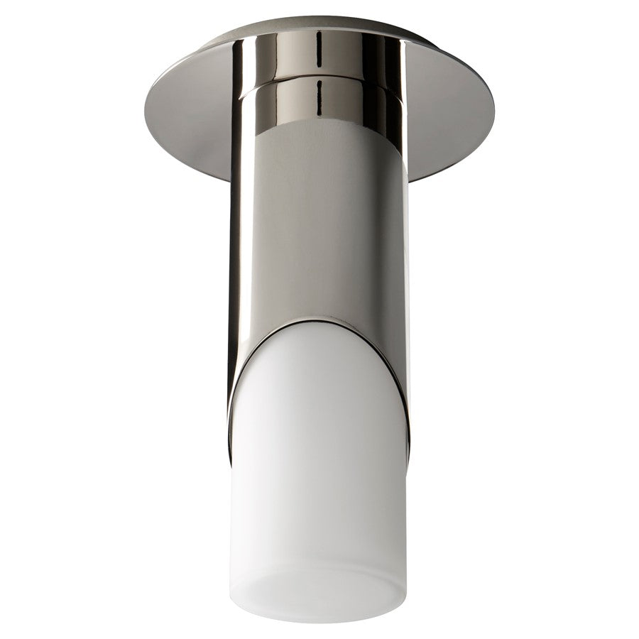 Oxygen Lighting Ellipse Sm Glass 4000K Ceiling Mount, Pol Nickel - 3-353-40120