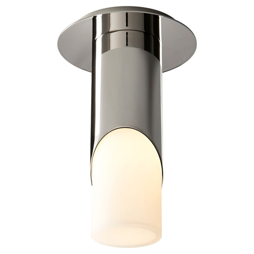 Oxygen Lighting Ellipse Sm Glass 4000K Ceiling Mount, Pol Nickel