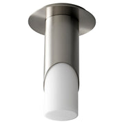 Oxygen Lighting Ellipse Sm Glass 4000K Ceiling Mount, Satin Nickel - 3-353-40124