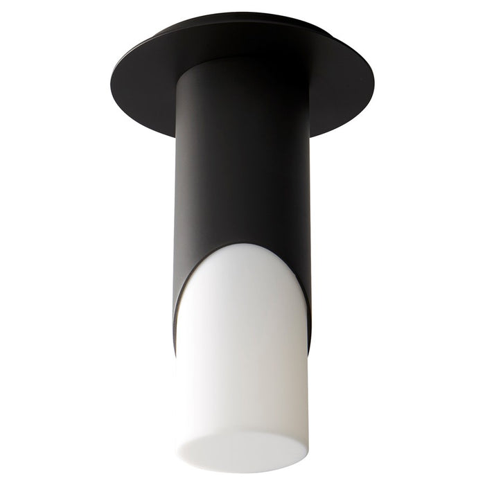 Oxygen Lighting Ellipse Sm Acrylic 4000K Ceiling Mount, Black - 3-353-40215