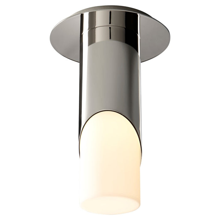 Oxygen Lighting Ellipse Sm Acrylic 4000K Ceiling Mount, Pol Nickel