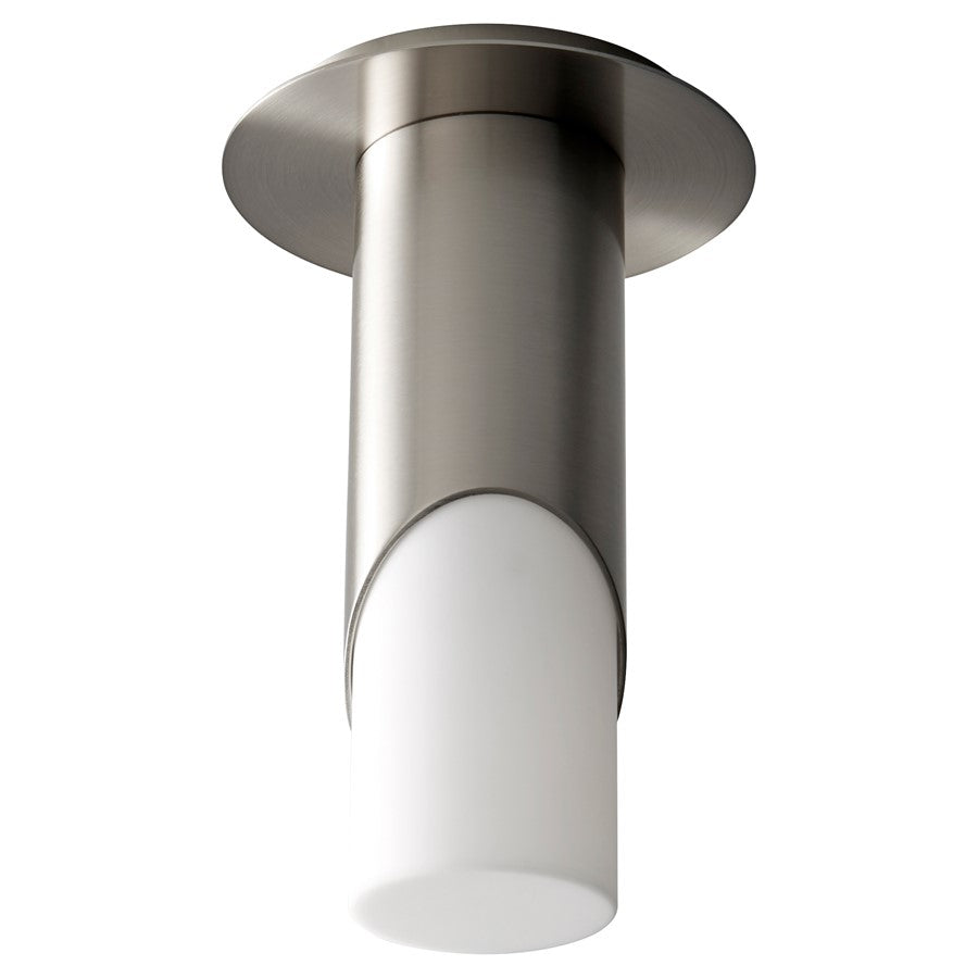 Oxygen Lighting Ellipse Sm Acrylic 4000K Ceiling Mount, Nickel - 3-353-40224