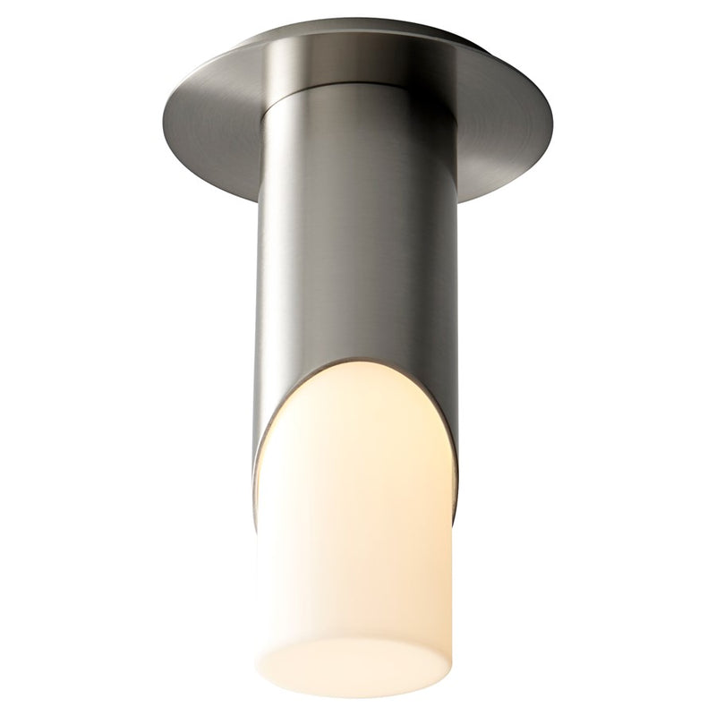 Oxygen Lighting Ellipse Sm Acrylic 4000K Ceiling Mount, Nickel