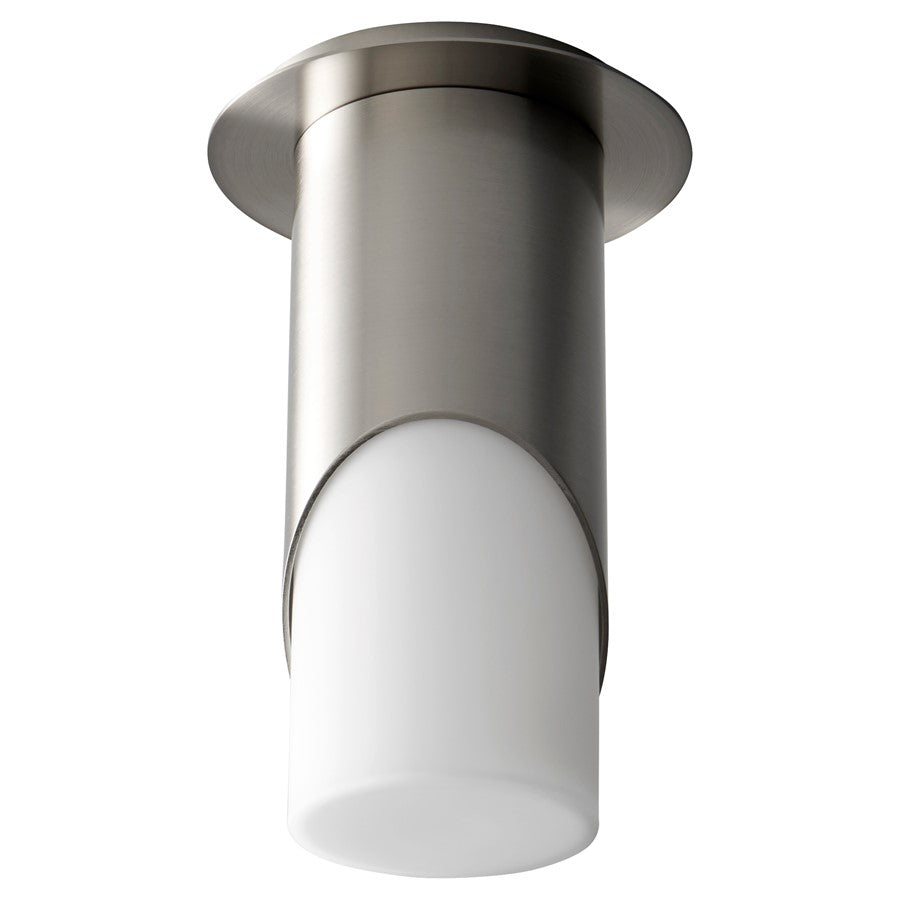 Oxygen Lighting Ellipse Lg Glass 2700K Ceiling Mount, Satin Nickel - 3-354-27124