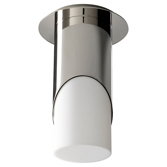 Oxygen Lighting Ellipse Lg Acrylic 2700K Ceiling Mount, Pol Nickel - 3-354-27220