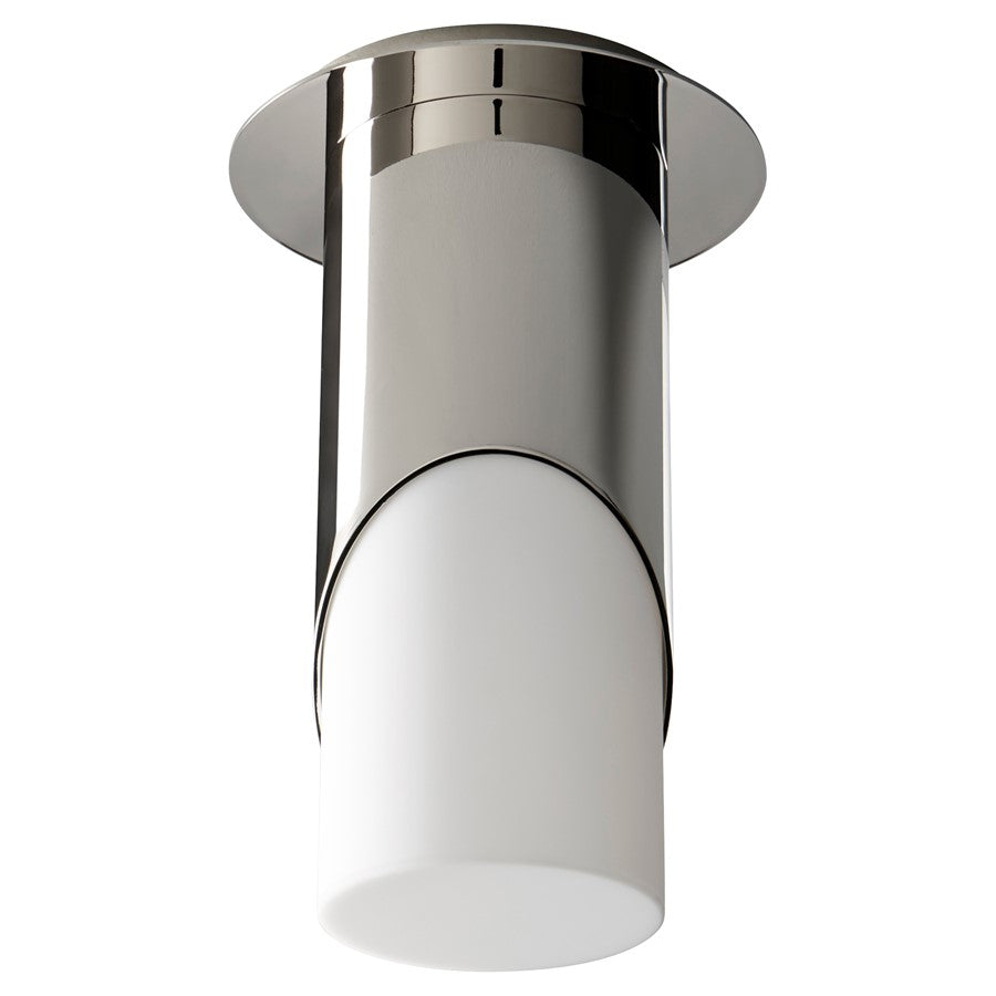 Oxygen Lighting Ellipse Lg Acrylic 2700K Ceiling Mount, Pol Nickel - 3-354-27220
