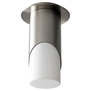 Oxygen Lighting Ellipse Lg Acrylic 2700K Ceiling Mount, Nickel - 3-354-27224